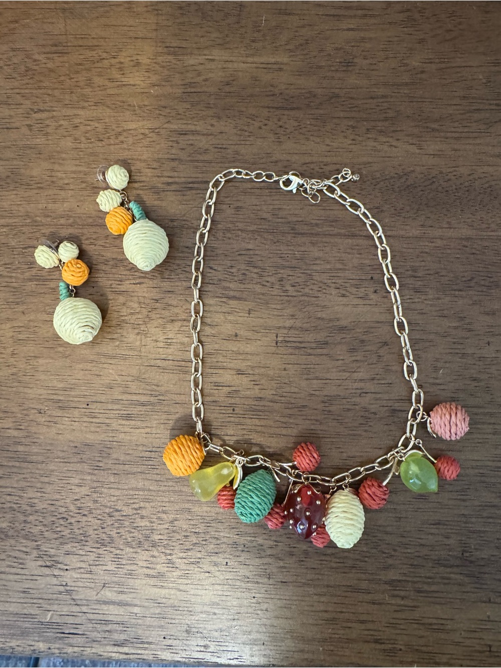 Farm To Market Fruit Charm Necklace